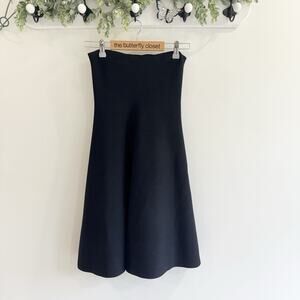 Modern Citizen Black Knit Trumpet Skirt Medium Large D2459